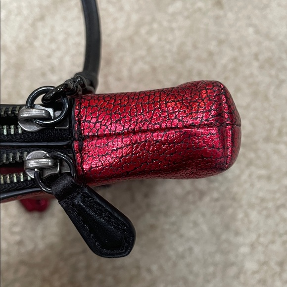 Coach Metallic Red Wristlet - Picture 8 of 10